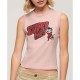 тениска,дамски,тениски,superdry,retro,embellished,sleeveless,t,shirt,somon,pink,marl,(pink)