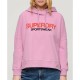 суичър,дамски,блузи,superdry,sportswear,logo,boxy,hoodie,pink,(hyper,lavender)