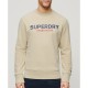 блуза,мъжки,пуловери,superdry,sportswear,logo,loose,sweatshirt,beige