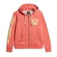 блуза,дамски,блузи,superdry,super,athletic,graphic,full,zip,sweatshirt,coral,red,marl,(orange)