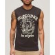 тениска,мъжки,тениски,superdry,tattoo,graphic,sleeveless,t,shirt,bison,black,(brown)