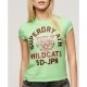 тениска,дамски,тениски,superdry,varsity,burnout,cap,short,sleeve,t,shirt,green,(neo,mint,green)