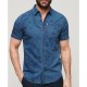 риза,с,къс,ръкав,мъжки,ризи,superdry,vintage,loom,short,sleeve,shirt,blue