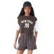 тениска,дамски,тениски,new,era,mlb,lifestyle,crop,new,york,yankees,short,sleeve,t,shirt,brown