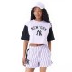 тениска,дамски,тениски,new,era,mlb,lifestyle,crop,new,york,yankees,short,sleeve,t,shirt,purple