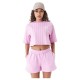 тениска,дамски,тениски,new,era,pinstripe,crop,short,sleeve,t,shirt,pink