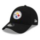 юношеска,шапка,всички,шапки,new,era,the,league,pittsburgh,steelers,junior,cap,black,(black)