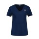 тениска,дамски,тениски,le,coq,sportif,ess,col,v,n°1,short,sleeve,v,neck,t,shirt,blue,(victory,blue)