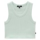 тениска,дамски,топове,vans,drew,rib,sleeveless,t,shirt,pale,aqua,(green)