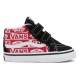 маратонки,детски,маратонки,vans,sk8,mid,reissue,v,trainers,logo,black,red,(red)