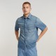 риза,с,къс,ръкав,дамски,блузи,дамски,ризи,g,star,slanted,double,pocket,regular,short,sleeve,shirt,blue