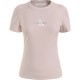 тениска,дамски,тениски,calvin,klein,jeans,monologo,short,sleeve,t,shirt,beige