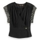 дамски,блузи,дамски,ризи,scotch,&,soda,wrap,short,sleeve,blouse,evening,black
