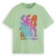 тениска,мъжки,тениски,scotch,&,soda,front,artwork,short,sleeve,t,shirt,green,(washed,neon,lime)