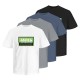тениска,детски,тениски,jack,&,jones,logan,sommer,short,sleeve,t,shirt,4,units,multicolor,(medium,grey,pack,w,white,and,black,and,flintstone)