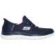 маратонки,дамски,маратонки,skechers,summits,trainers,navy,mesh,pink,trim