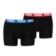 боксерки,мъжко,бельо,puma,everyday,basic,boxers,2,units,black,blue,red,(multicolor)