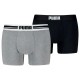 боксерки,мъжко,бельо,puma,everyday,placed,logo,boxers,2,units,grey,melange,black,(multicolor)