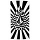 хавлиена,кърпа,хавлии,volcom,stoneray,towel,white,black,(black,white)