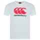 юношеска,тениска,детски,тениски,canterbury,logo,junior,short,sleeve,t,shirt,white