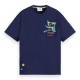 тениска,мъжки,тениски,scotch,&,soda,placed,swan,artwork,short,sleeve,t,shirt,blue