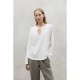 тениска,дамски,тениски,ecoalf,ronne,long,sleeve,v,neck,t,shirt,white