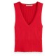 тениска,дамски,тениски,scotch,&,soda,pointelle,sleeveless,t,shirt,red,(lipstick,red)