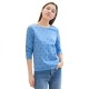 блуза,дамски,блузи,tom,tailor,printed,basic,sweatshirt,blue