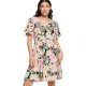 рокля,дамски,поли,и,рокли,roxy,sea,symphony,again,short,sleeve,short,dress,multicolor
