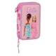 канцеларски,принадлежности,safta,double,filling,barbie,love,pencil,case,28,units,pink,(multicolor)