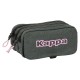 канцеларски,принадлежности,safta,large,triple,kappa,pencil,case,silver,pink,(grey)