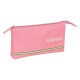 канцеларски,принадлежности,safta,triple,el,ganso,basics,pencil,case,marsala,(pink)