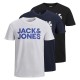 тениска,мъжки,тениски,jack,&,jones,corp,logo,short,sleeve,t,shirt,3,units,white,black,(white,pack,w,navyblazer,black,all,big)