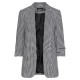 сако,дамски,сака,pieces,boss,3,4,printed,blazer,white,(black,aop,houndstooth)