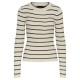 блуза,дамски,пуловери,дамски,плетени,дрехи,pieces,crista,17115047,sweater,birch,stripes,black,narrow,(white)