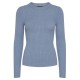 блуза,мъжки,пуловери,дамски,пуловери,pieces,crista,17115047,sweater,blue,(faded,denim)