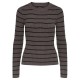 блуза,дамски,пуловери,дамски,плетени,дрехи,pieces,crista,17115047,sweater,brown,(morel,stripes,black,narrow)