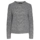 блуза,дамски,пуловери,дамски,плетени,дрехи,pieces,nina,sweater,grey,(medium,grey,melange)
