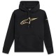 суичър,мъжки,пуловери,alpinestars,gilded,hoodie,black,(black,gold)