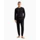 пижама,мъжки,пижами,emporio,armani,112102,cs590,long,sleeve,pyjama,black
