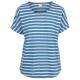 тениска,дамски,тениски,trespass,megan,short,sleeve,t,shirt,storm,blue,stripe,(blue)