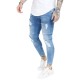 дънки,мъжки,панталони,siksilk,essential,distressed,skinny,jeans,blue,mid,wash,(blue)
