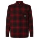 карирана,риза,мъжки,ризи,oakley,butter,flannel,long,sleeve,shirt,black,grenache,check,(red)