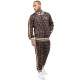 анцуг,мъжки,анцузи,lonsdale,hedley,slim,fit,tracksuit,brown,(brown,ecru,orange)