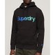 суичър,мъжки,пуловери,superdry,core,logo,loose,hoodie,black,(black)