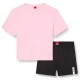 пижама,дамски,пижами,hugo,unite,long,sleeve,pyjama,black,pink,(medium,pink)