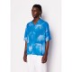 риза,с,къс,ръкав,мъжки,ризи,armani,exchange,3dzc47,znrnz,short,sleeve,shirt,dark,blue,flower,flow,(blue)