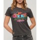тениска,дамски,тениски,superdry,cali,sticker,fitted,short,sleeve,t,shirt,brown
