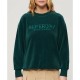 блуза,дамски,блузи,superdry,velour,graphic,boxy,crew,sweatshirt,furnace,green,(green)