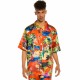 риза,с,къс,ръкав,мъжки,ризи,grimey,ocean,gateways,button,up,short,sleeve,shirt,multicolor
